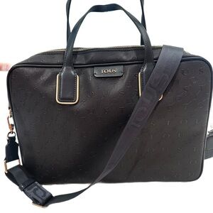 Tous laptop bag dark blue
